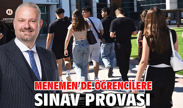 Menemen'de öğrencilere sınav provası