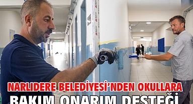 Narlıdere Belediyesi’nden Okullara Bakım Onarım Desteği