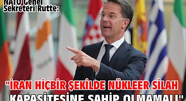 NATO Genel Sekreteri Rutte: 