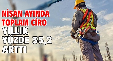 Nisan ayında toplam ciro yıllık yüzde 35,2 arttı