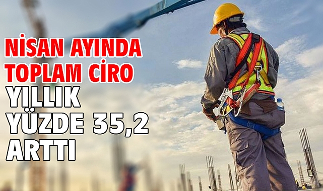 Nisan ayında toplam ciro yıllık yüzde 35,2 arttı