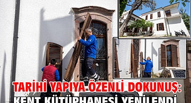 Tarihi yapıya özenli dokunuş: Kent Kütüphanesi yenilendi