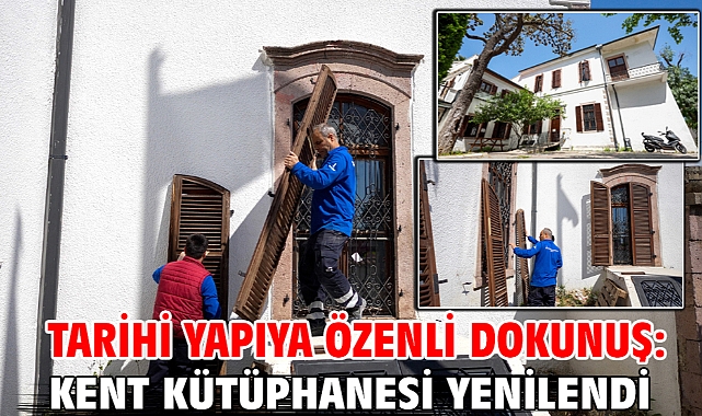Tarihi yapıya özenli dokunuş: Kent Kütüphanesi yenilendi