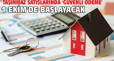 Taşınmaz satışlarında 'güvenli ödeme' 1 Ekim'de başlayacak