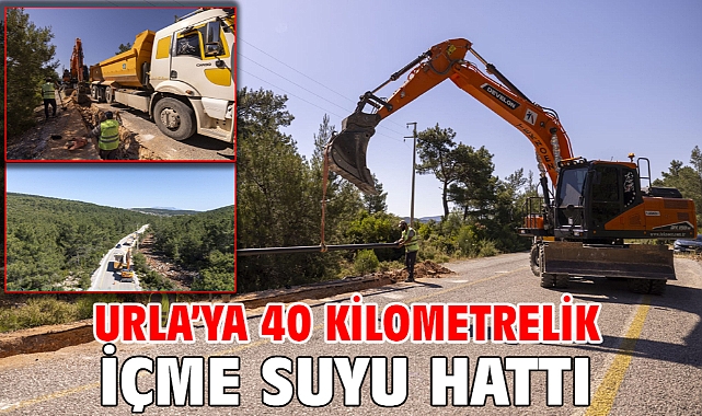 Urla’ya 40 kilometrelik içme suyu hattı