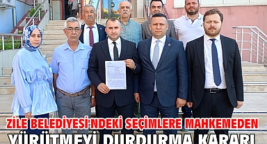 Zile Belediyesi'ndeki seçimlere mahkemeden yürütmeyi durdurma kararı