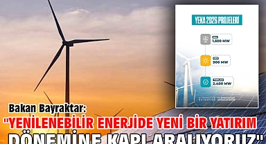 Bakan Bayraktar: 