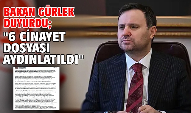Bakan Gürlek duyurdu;
