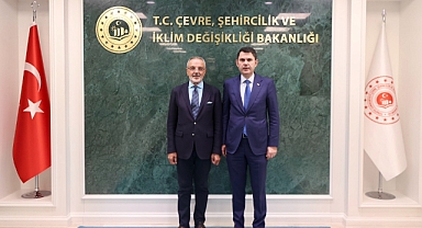 Bakan Kurum, DEM Parti Ağrı Milletvekili Sakık ile bir araya geldi