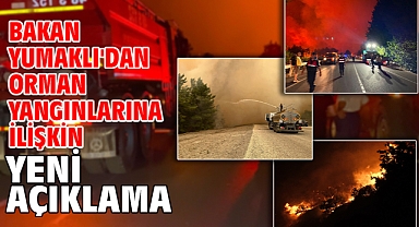 Bakan Yumaklı'dan orman yangınlarına ilişkin yeni açıklama!
