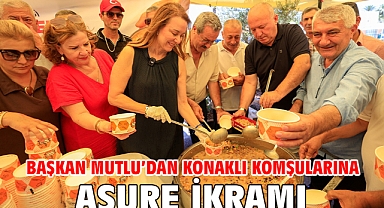 Başkan Mutlu’dan Konaklı komşularına aşure ikramı