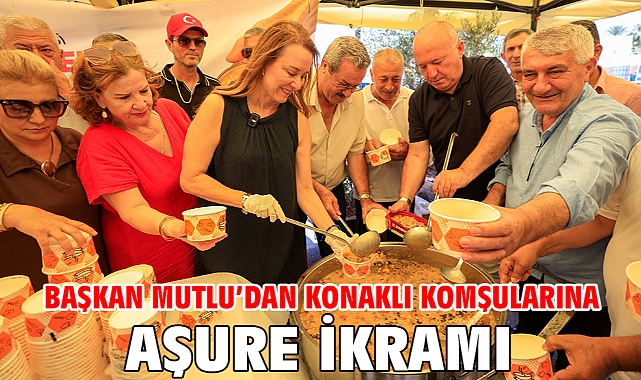Başkan Mutlu’dan Konaklı komşularına aşure ikramı