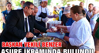 Başkan Vekili Benzer aşure ikramında bulundu