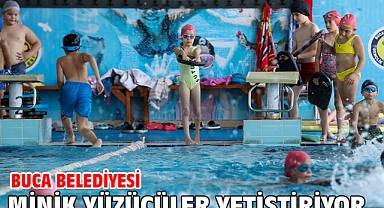 Buca Belediyesi minik yüzücüler yetiştiriyor