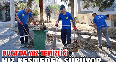 Buca’da yaz temizliği hız kesmeden sürüyor