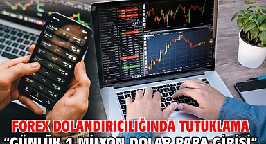 Forex dolandırıcılığında tutuklama “Günlük 1 Milyon Dolar Para Girişi”