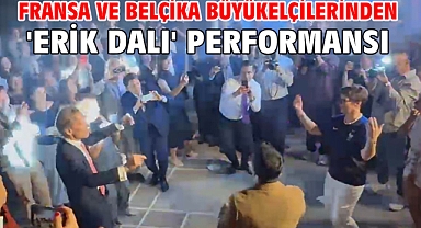 Fransa ve Belçika büyükelçilerinden 'Erik Dalı' performansı
