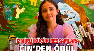 İzmirli küçük ressamlara Çin’den ödül