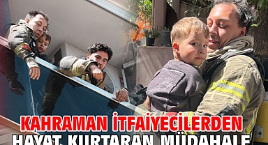 Kahraman itfaiyecilerden hayat kurtaran müdahale