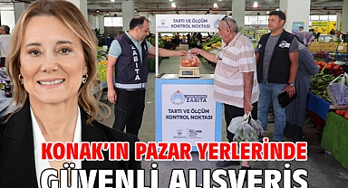 Konak’ın pazar yerlerinde güvenli alışveriş