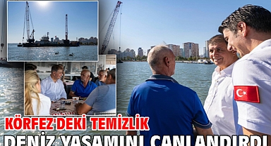 Körfez'deki temizlik deniz yaşamını canlandırdı