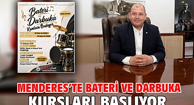 Menderes’te Bateri ve Darbuka Kursları Başlıyor