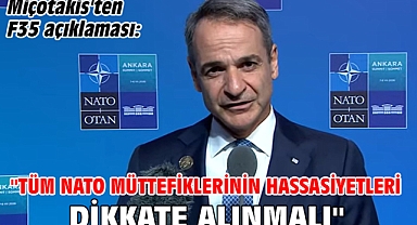 Miçotakis'ten F35 açıklaması: