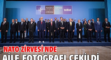 NATO Zirvesi'nde aile fotoğrafı çekildi