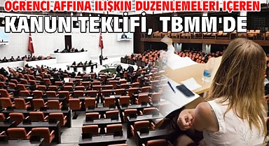 Öğrenci affına ilişkin düzenlemeleri içeren kanun teklifi, TBMM'de