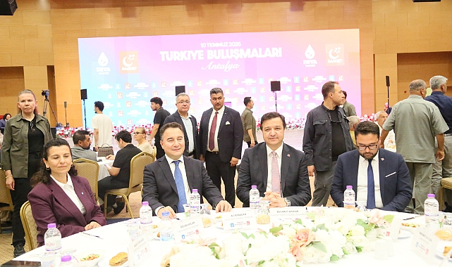 Saadet Partisi ve DEVA Partisi'nin 'Türkiye Buluşmaları' Antalya’da