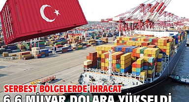 Serbest bölgelerde ihracat 6,6 milyar dolara yükseldi