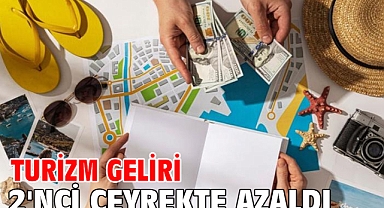 Turizm geliri 2'nci çeyrekte azaldı