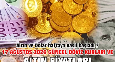 17 Ağustos 2026 Güncel Döviz Kurları ve Altın Fiyatları. Altın ve Dolar haftaya nasıl başladı ?