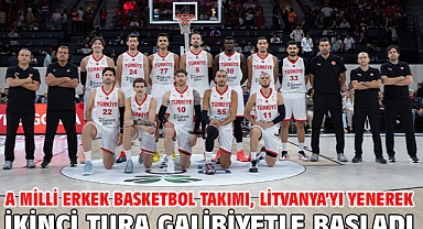 A Milli Erkek Basketbol Takımı, Litvanya’yı yenerek ikinci tura galibiyetle başladı