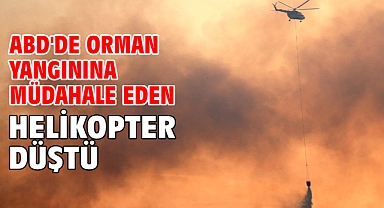 ABD'de orman yangınına müdahale eden helikopter düştü
