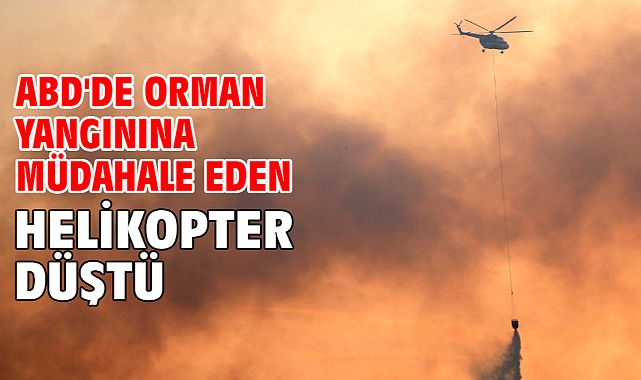 ABD'de orman yangınına müdahale eden helikopter düştü