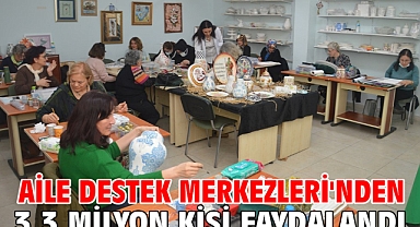 Aile Destek Merkezleri'nden 3,3 milyon kişi faydalandı