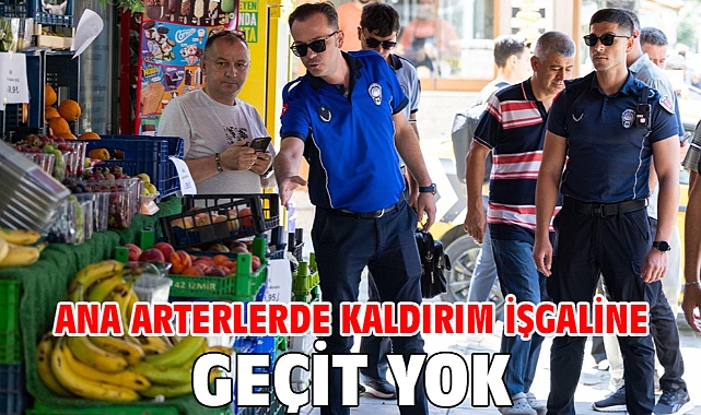 Ana arterlerde kaldırım işgaline geçit yok