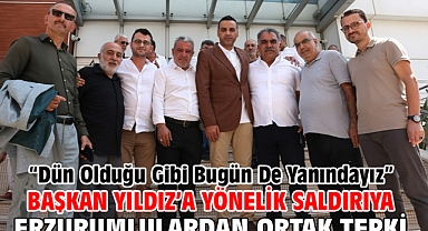 Başkan Yıldız’a Yönelik Saldırıya Erzurumlulardan Ortak Tepki