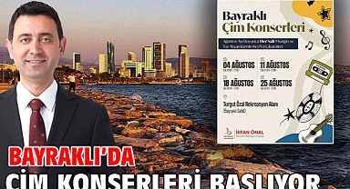 Bayraklı’da Çim Konserleri Başlıyor
