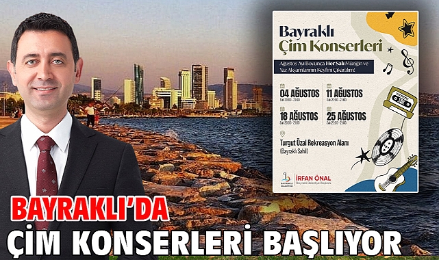 Bayraklı’da Çim Konserleri Başlıyor