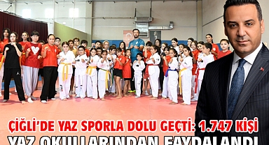Çiğli’de Yaz Sporla Dolu Geçti: 1.747 Kişi Yaz Okullarından Faydalandı