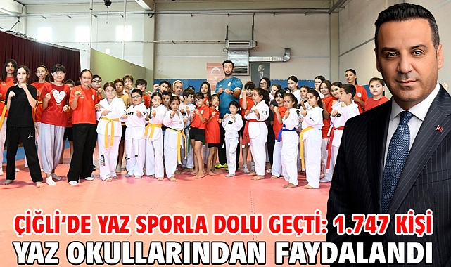 Çiğli’de Yaz Sporla Dolu Geçti: 1.747 Kişi Yaz Okullarından Faydalandı