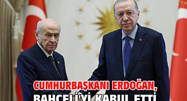 Cumhurbaşkanı Erdoğan, Bahçeli'yi kabul etti
