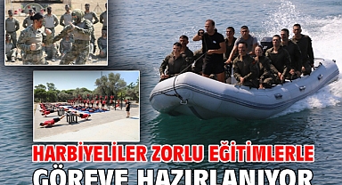 Harbiyeliler zorlu eğitimlerle göreve hazırlanıyor