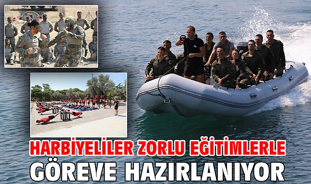 Harbiyeliler zorlu eğitimlerle göreve hazırlanıyor