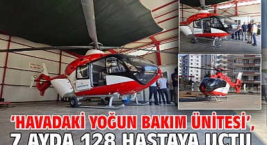 ‘Havadaki yoğun bakım ünitesi’, 7 ayda 128 hastaya uçtu