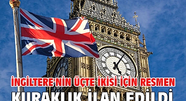 İngiltere'nin üçte ikisi için resmen kuraklık ilan edildi