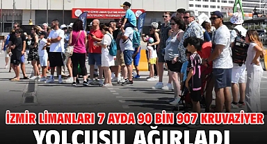 İzmir Limanları 7 Ayda 90 Bin 907 Kruvaziyer Yolcusu Ağırladı