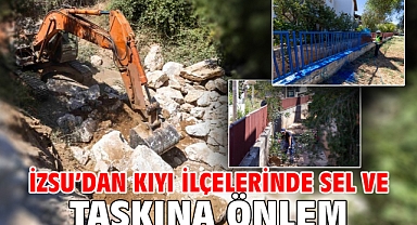 İZSU’dan kıyı ilçelerinde sel ve taşkına önlem